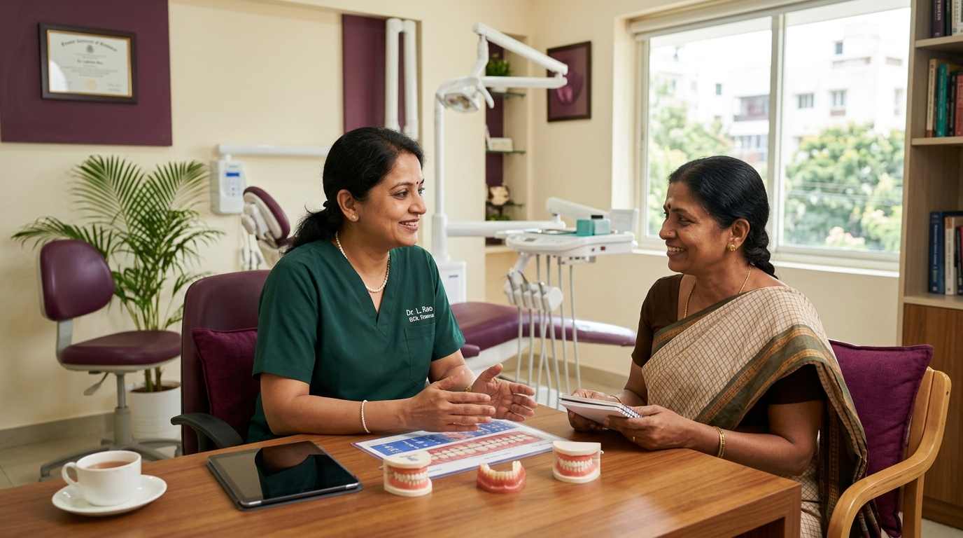 Dental consultation at Smileworx Dental Care Chennai
